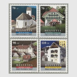 スイス 1997年スベイのベルベール教会など4種
