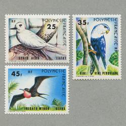 フランス領ポリネシア 1980年鳥3種