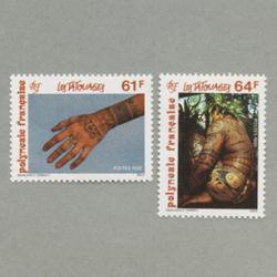 フランス領ポリネシア 1992年タトゥー2種
