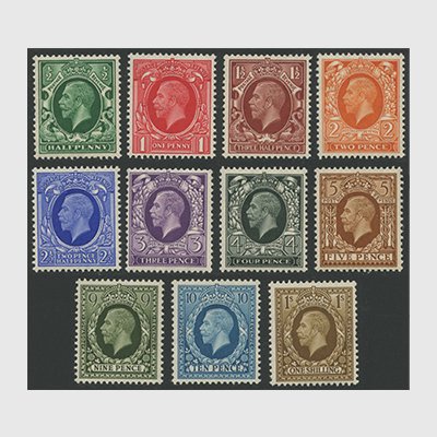 イギリス 1934-36年普通切手グラビアンシリーズ11種 - 日本切手・外国 