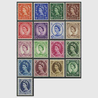 23 M №15 イギリス切手 クラシック 1856年 SC#20 1p 消印・色違含 計48 