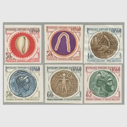 コンゴ共和国 1975年古銭無目打6種