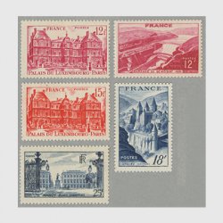 フランス 1948年観光切手5種