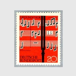 西ドイツ 1962年音叉と三部合唱の楽譜