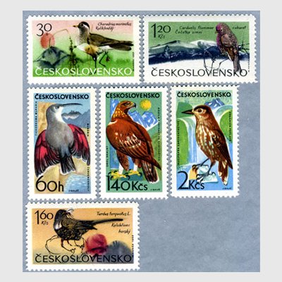 チェコスロバキア 1965年山鳥6種 - 日本切手・外国切手の販売・趣味の 