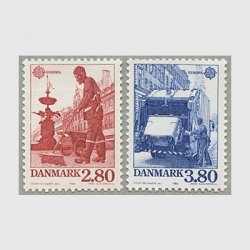 デンマーク 1986年ヨーロッパ切手2種
