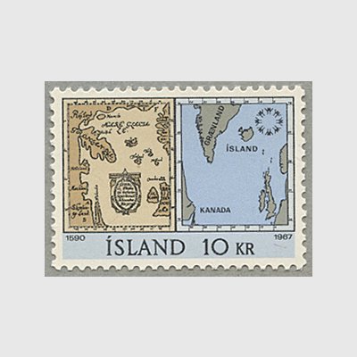 アイスランド 1967年アイスランドの地図 - 日本切手・外国切手の販売 