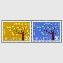 フランス 1961年ヨーロッパ切手 19羽のハト2種 - 日本切手・外国