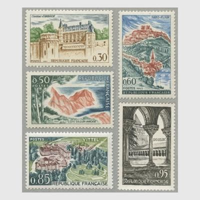 フランス 1963年観光切手5種 - 日本切手・外国切手の販売・趣味