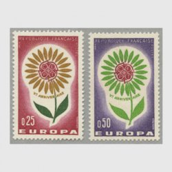 フランス 1964年ヨーロッパ切手2種