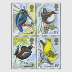 イギリス1980年野鳥保護100年4種
