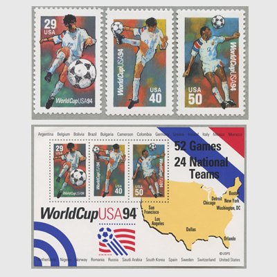 アメリカ 1994年ワールドカップ サッカー選手権大会 日本切手 外国切手の販売 趣味の切手専門店マルメイト