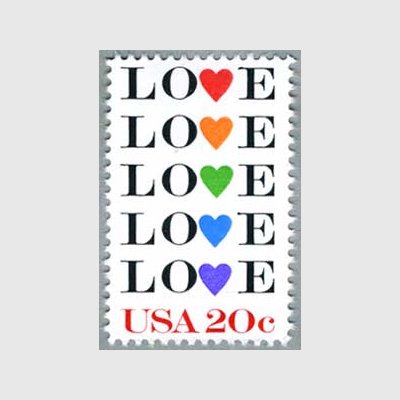 アメリカ 1984年愛の切手LOVE - 日本切手・外国切手の販売・趣味の切手