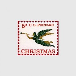 アメリカ 1965年クリスマストランペットを吹く天使