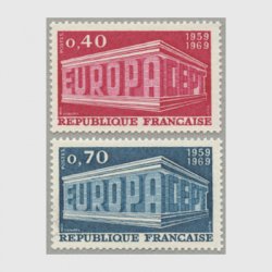 フランス 1969年ヨーロッパ切手2種