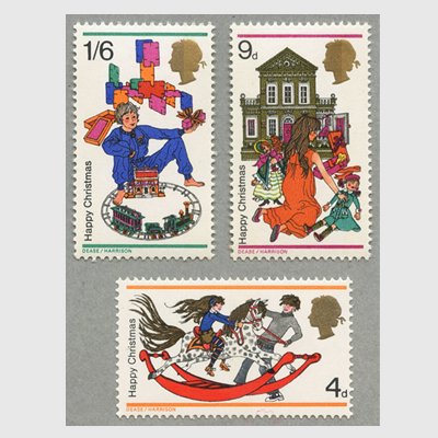 イギリス 1968年クリスマス３種 - 日本切手・外国切手の販売・趣味の切手専門店マルメイト