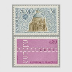 フランス 1971年ヨーロッパ切手2種