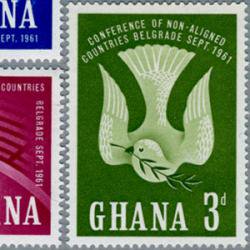 ガーナ 1961年ベオグラード非同盟国家会議3種