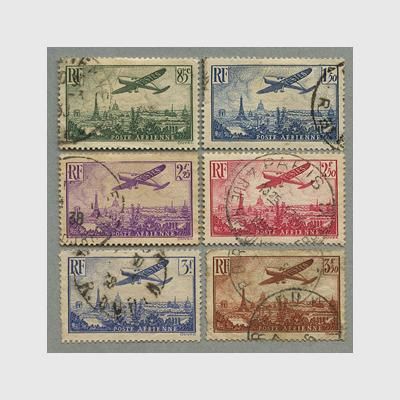 フランス 1936年航空切手6種(使用済み) - 日本切手・外国切手の販売・趣味の切手専門店マルメイト