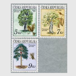 チェコ共和国 1993年樹と種子3種