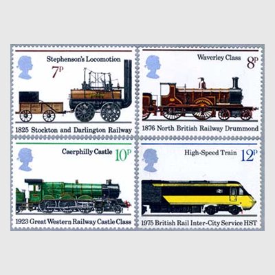 イギリス 1975年鉄道150年4種 日本切手 外国切手の販売 趣味の切手専門店マルメイト