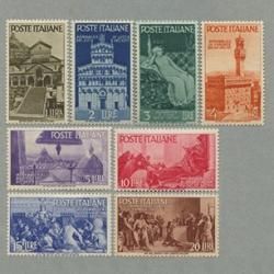 2015 外国切手 イタリア 1984年 別荘 4種 農業文化2種 未使用
