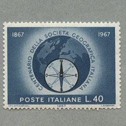 イタリア 1967年地理学協会100年