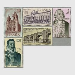 スペイン 1973年象徴的建造物と建築家3種 - 日本切手・外国切手