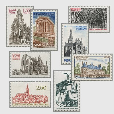 フランス 記念切手 コレクション 1981年 極稀少品 - コレクション