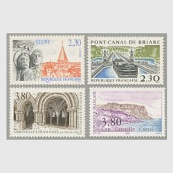フランス 1990年観光切手4種