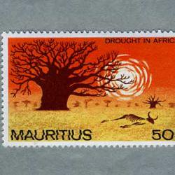 モーリシャス 1976年アフリカの干ばつ2種