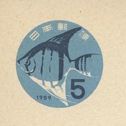 <シラカンバ・ツユクサ> 1960年 昭和35年 暑中見舞い 未使用10枚 mid_01246768_001.jpg