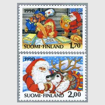 フィンランド 1990年クリスマス2種 - 日本切手・外国切手の販売・趣味 