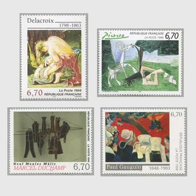 フランス美術切手コレクション フランス 1998年美術切手 - 趣味の切手専門店マルメイト | 外国切手