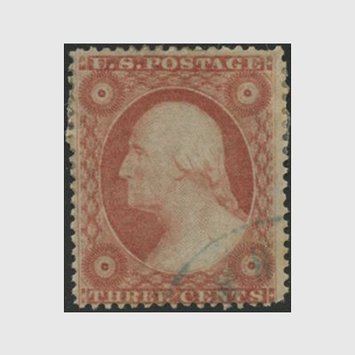 アメリカ 1857年3cワシントン・スコットNo.26(使用済) - 日本切手