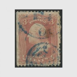 アメリカ 1857年3cワシントン・スコットNo.26(使用済) - 日本切手