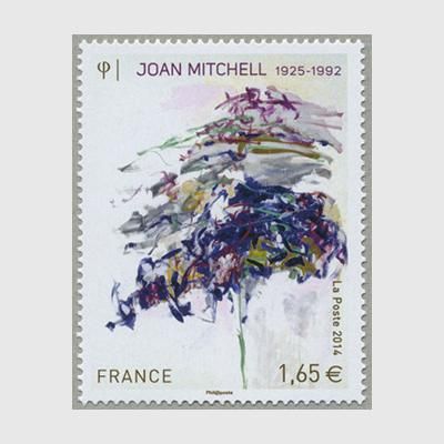 フランス 2014年美術切手ジョアン・ミッチェル - 日本切手・外国