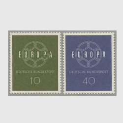 西ドイツ 1959年ヨーロッパ切手2種