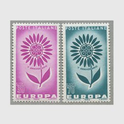 イタリア 1964年ヨーロッパ切手2種