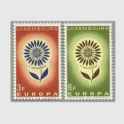 ルクセンブルグ 1964年ヨーロッパ切手2種