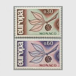 モナコ 1965年ヨーロッパ切手2種