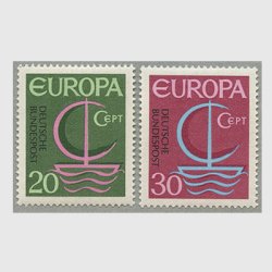 西ドイツ 1966年ヨーロッパ切手2種