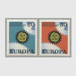 西ドイツ 1967年ヨーロッパ切手2種