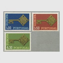 ポルトガル 1968年ヨーロッパ切手3種