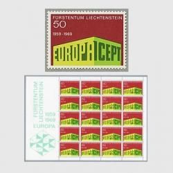 リヒテンシュタイン 1969年ヨーロッパ切手<img class='new_mark_img2' src='https://img.shop-pro.jp/img/new/icons57.gif' style='border:none;display:inline;margin:0px;padding:0px;width:auto;' />