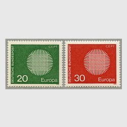 西ドイツ 1970年ヨーロッパ切手2種