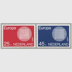 オランダ 1970年ヨーロッパ切手2種
