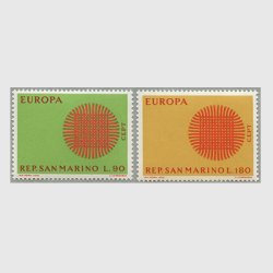 サンマリノ 1970年ヨーロッパ切手2種