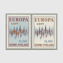 フィンランド 1972年ヨーロッパ切手2種