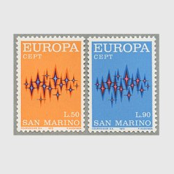 サンマリノ 1972年ヨーロッパ切手2種